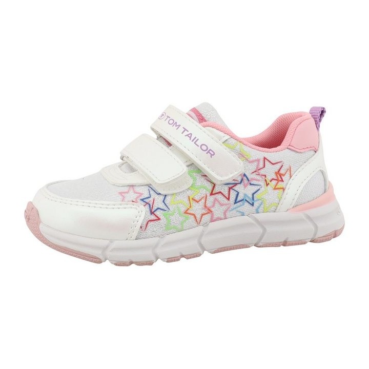 TOM TAILOR Klettschuh, Freizeitschuh, Halbschuh, Sneaker mit bunter Sternen-Applikation