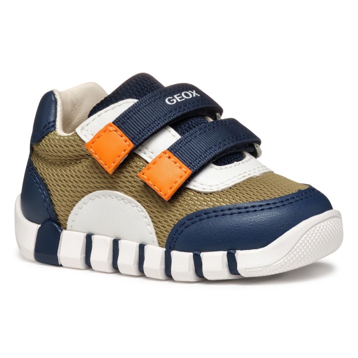 Geox Lauflernschuh »B IUPIDOO BOY«, Klettschuh, Babyschuh, Sneaker in bunter Farbkombination