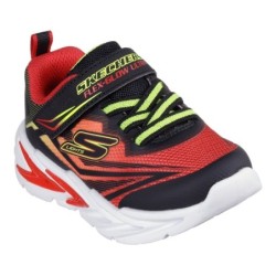 Skechers Lauflernschuh »FLEX-GLOW ULTRA LIGHTS«, Blink,-Klettschuh zum Schlüpfen, Neon, Größenschablone zum Download