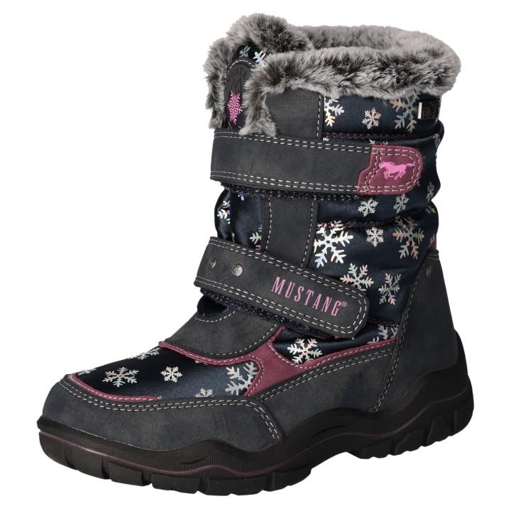 Mustang Shoes Winterstiefel, Winterstiefel, Klettstiefel in bequemer Weite