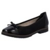 Rieker Ballerina, Loafer, Schlupfschuh, Flats, Slipper, Businessschuh mit Schleifchen
