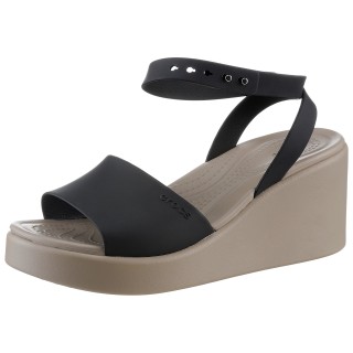 Crocs Keilsandalette »Brooklyn Ankle Strap Wedge«, Plateausandale, Sandale in Bequemweite G (- weit)