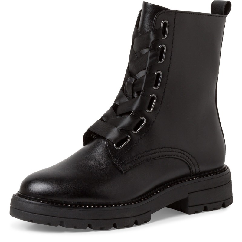 MARCO TOZZI Schnürboots »BARTTI«, Blockabsatz, Schnürstiefelette, Boots mit modischen Ösen