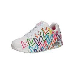 Skechers Uno Highlight Love Sneaker Damen weiß|weiß