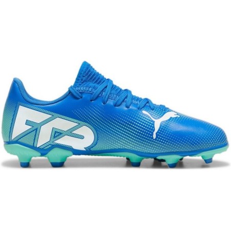 PUMA FUTURE 7 PLAY FG/AG Jr HYPERLINK BLUE-MINT-PUMA WHITE Fußballschuh