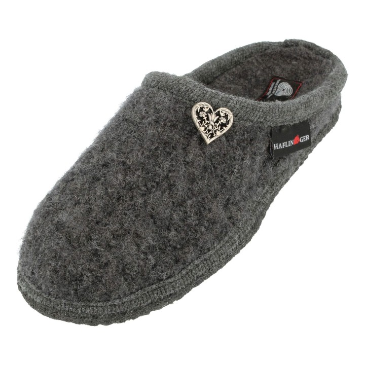 Haflinger Herzerl dunkel_grau 38