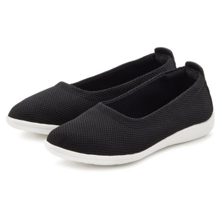 Vivance Slipper, Ballerina in leichter Mesh-Optik VEGAN