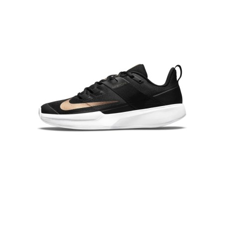 Nike W VAPOR LITE CLY,BLACK/MTLC RED BRO schwarz 8,5