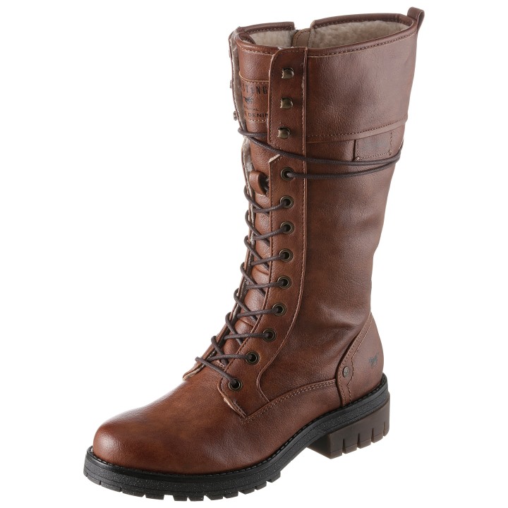 Mustang Shoes Winterstiefel, Stiefel, Langschaft-Stiefel mit variablen XS-Schaft