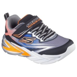 Skechers FLEX-GLOW ULTRA LIGHTS Lauflernschuh, Blink,-Klettschuh zum Schlüpfen, Neon, Größenschablone zum Download