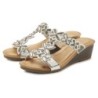 Vivance Pantolette »Mule, Sommerschuh, Sandale,«, mit Keilabsatz und modischen Glitzerdetails