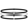 Elastic Headbands 2.0 3PK
