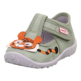 Superfit SPOTTY WMS: mittel Hausschuh Ballerina mit Klettverschluss, Größenschablone zum Download