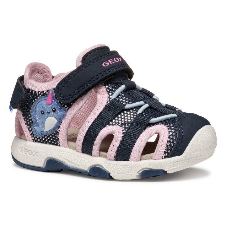 Geox Lauflernschuh »B SANDAL MULTY GIRL«, Sommerschuh, Klettschuh für Laufanfänger
