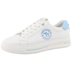 TOM TAILOR Plateausneaker, Halbschuh, Freizeitschuh, Schnürschuh, Kontrastbesatz an der Ferse