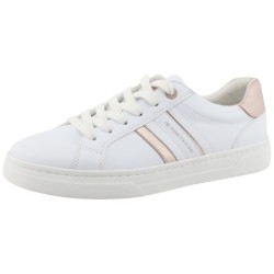 TOM TAILOR Sneaker, Freizeitschuh, Halbschuh, Schnürschuh, Kontrastbesatz an der Ferse