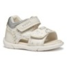 Geox Lauflernschuh »B SANDAL ZAPITO GIRL«, Glitzersandale, Klettschuh, Babyschuh mit Metallic Druck