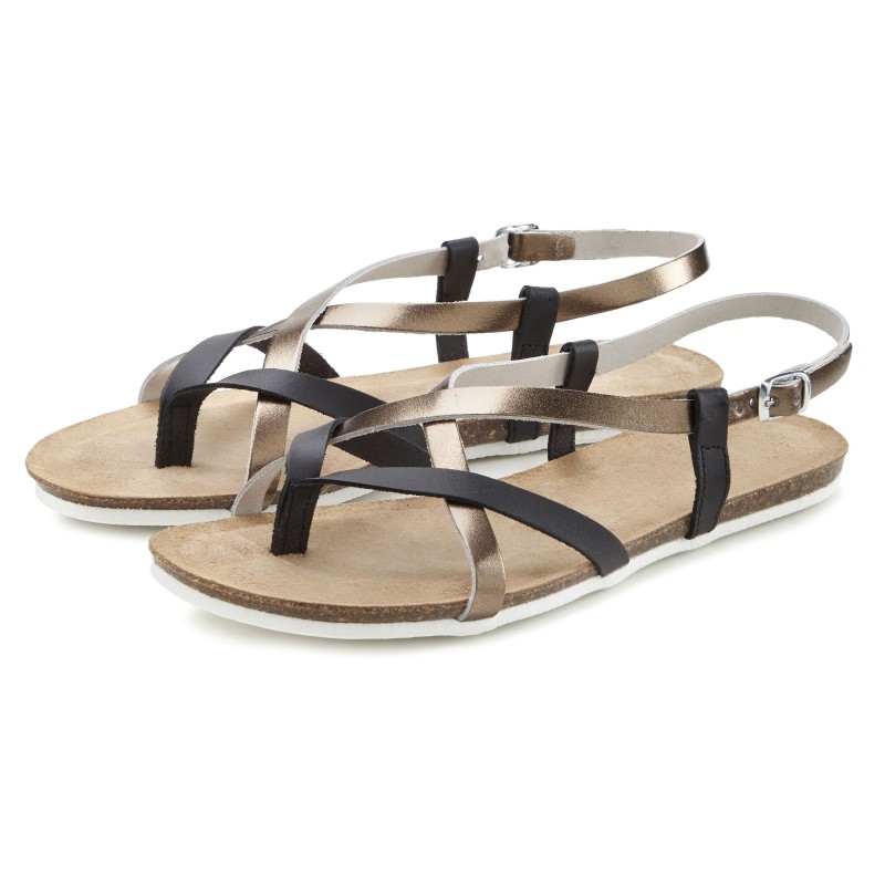 Vivance Zehentrenner, Sandale, Sandalette, Sommerschuh aus hochwertigem Leder