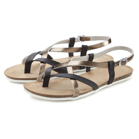 Vivance Zehentrenner, Sandale, Sandalette, Sommerschuh aus hochwertigem Leder
