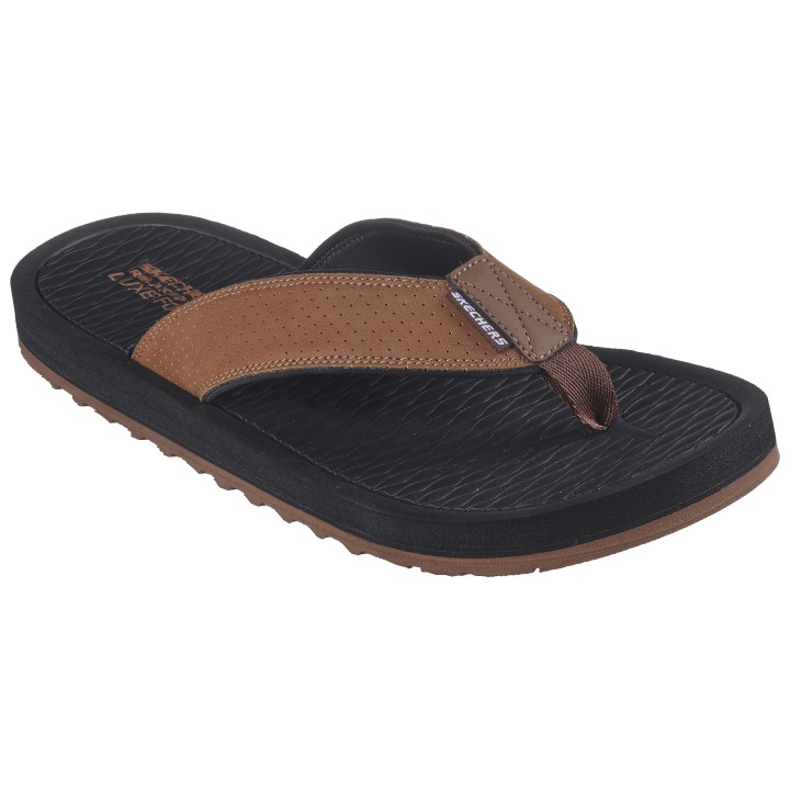 Skechers Zehentrenner "TANTRIC-COPANO", Sommerschuh, Schlappen, Poolslides, Badeschuh, mit Luxe Foam