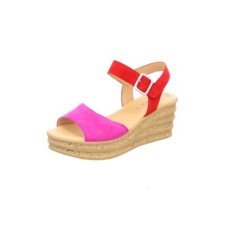 Gabor pink- rote Keilsandaletten für Damen 6