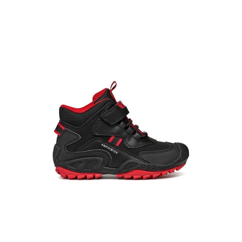 Geox Geox Schnürschuhe Jr New Savage B Abx J261WB 050BU C0048 D Schwarz Schnürschuh