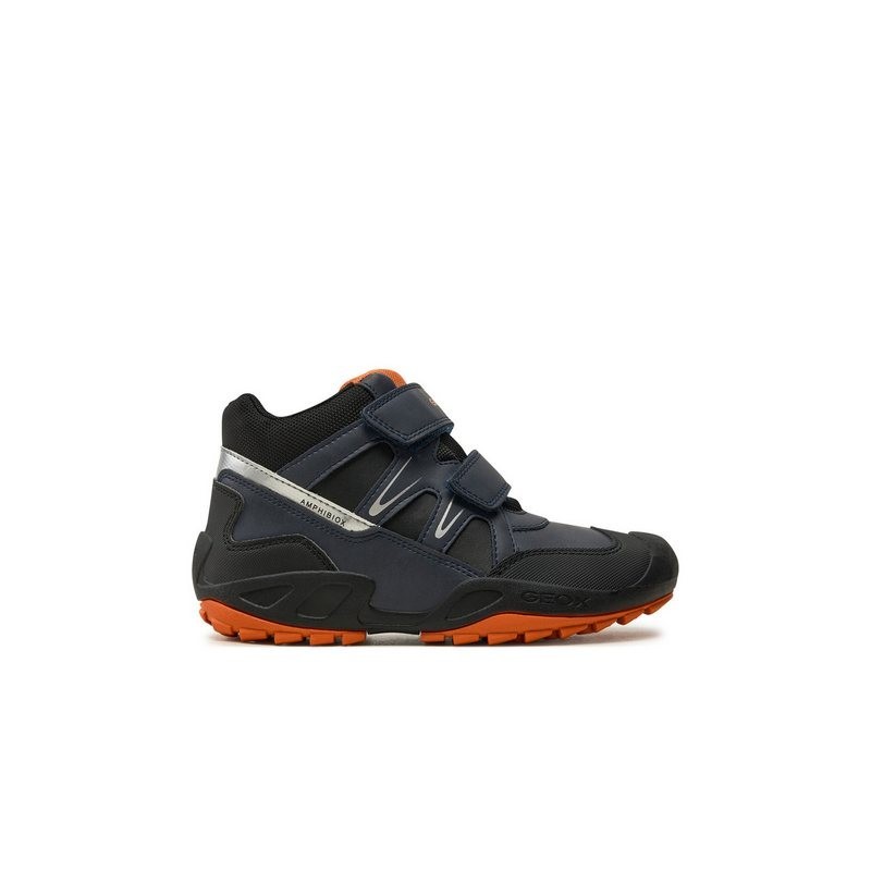 Geox Geox Schnürschuhe Jr New Savage B Abx J261WA 0MEFU C0659 D Dunkelblau Schnürschuh