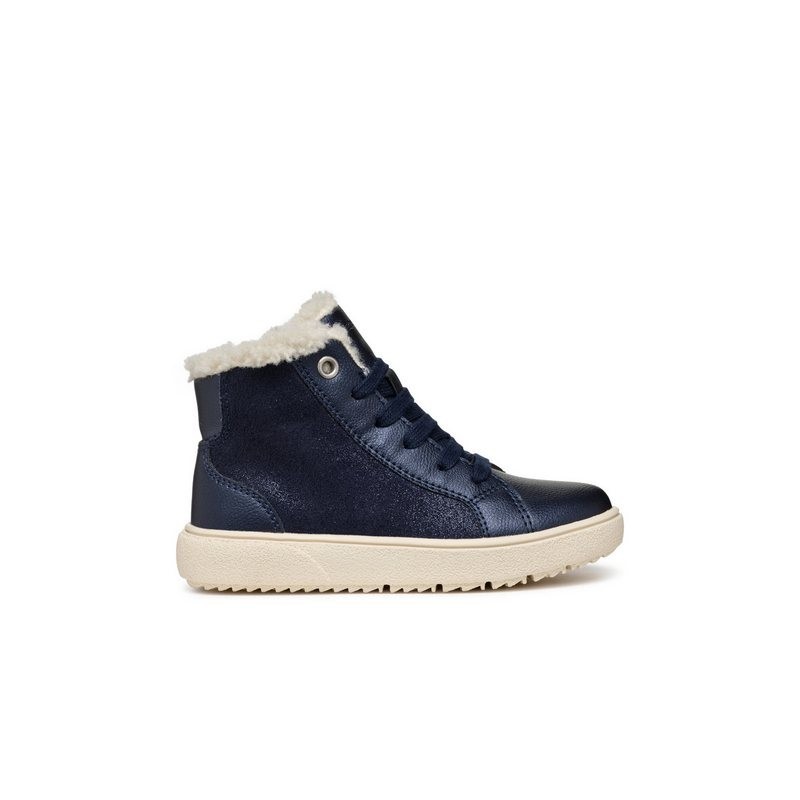 Geox Geox Schnürschuhe J Theleven Girl B Ab J46HTA 077BC C4021 D Dunkelblau Schnürschuh
