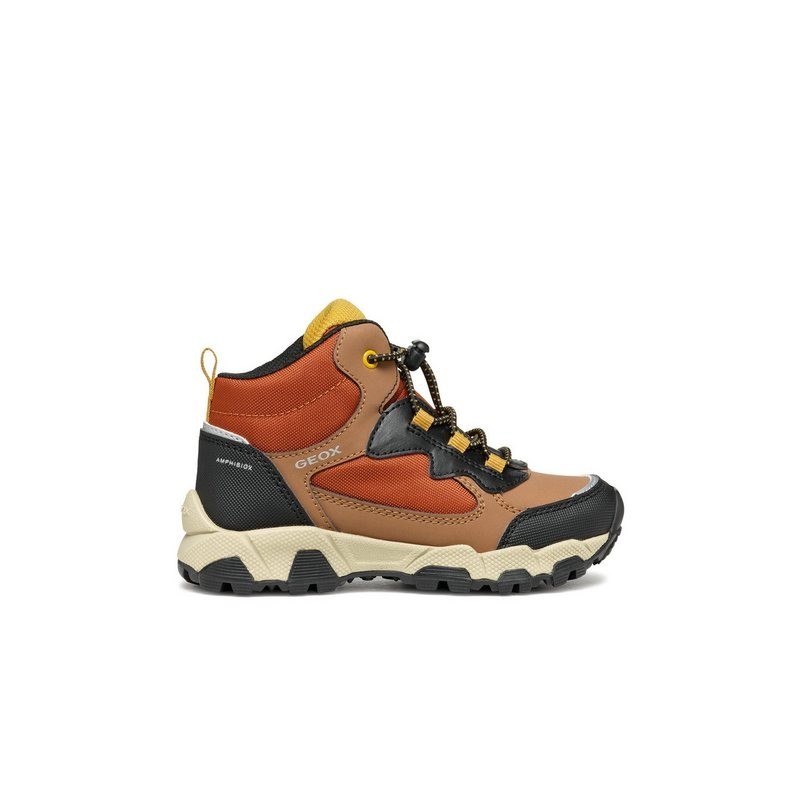 Geox Geox Schnürschuhe J Magnetar Boy B Abx J463ZC 050FU C0275 S Braun Schnürschuh
