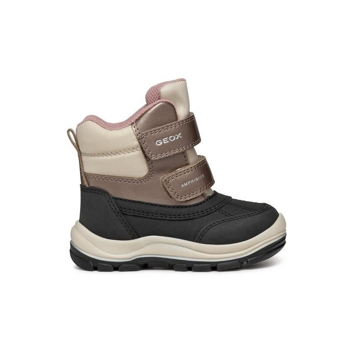 Geox Geox Schneeschuhe B Flanfil Girl B Abx B463WD 050FU C0976 M Schwarz Schnürschuh