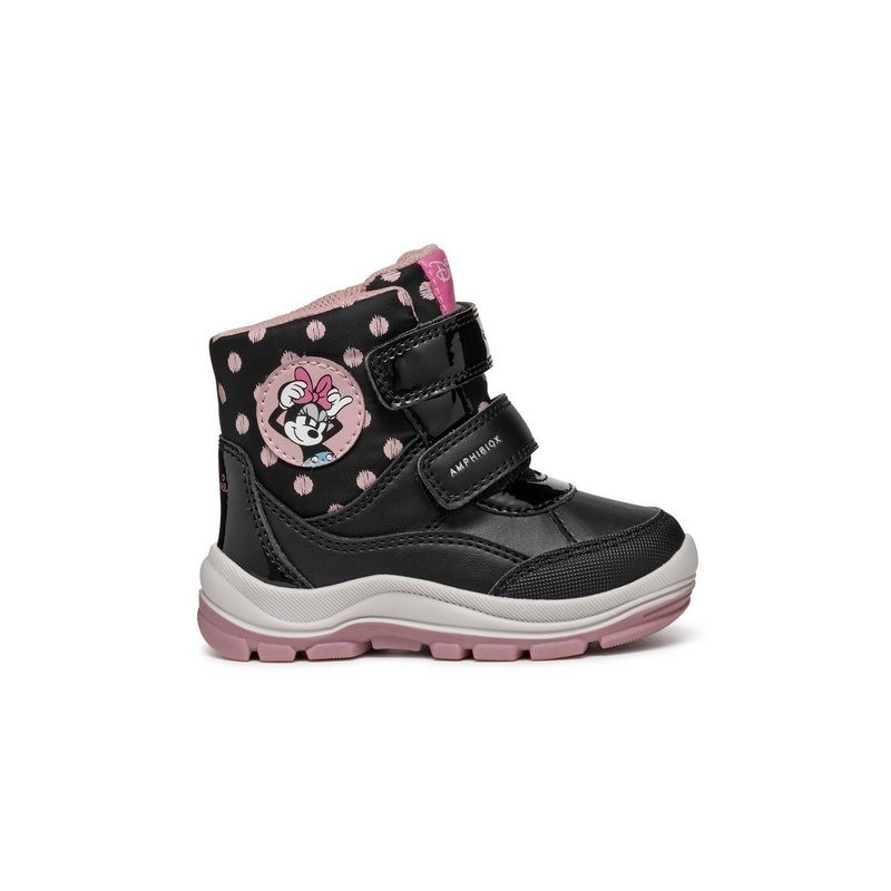 Geox Geox Schneeschuhe B Flanfil Girl B Abx B463WC 0BCMN C9289 M Schwarz Schnürschuh