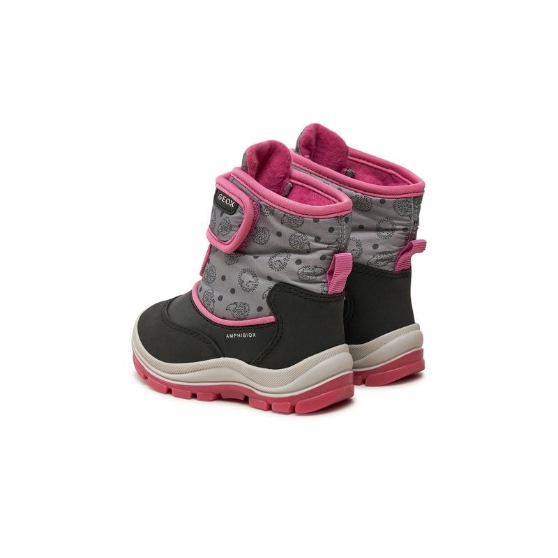 Geox Geox Schneeschuhe B Flanfil Girl B Abx B263WG 0BCMN C9235 M Schwarz Schnürschuh