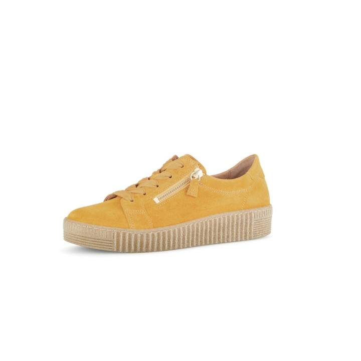 Gabor gelber Schnürschuh für Damen 4,5