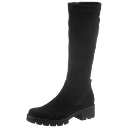 Gabor Stiefel, Blockabsatz, Plateau, Langschaftstiefel, mit XS-Stretch-Schaft