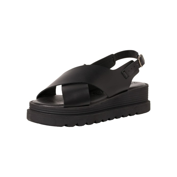 Tamaris Da.-Sandalette, BLACK schwarz 38