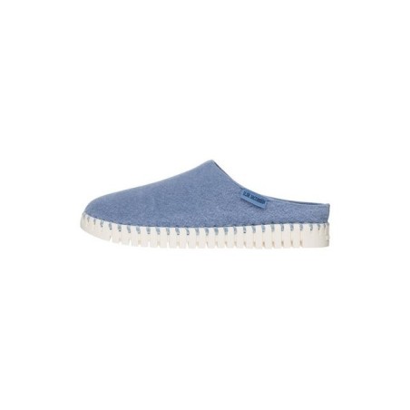 Ilse Jacobsen TULIP3090F Slipper Filz, Innenfutter aus Kunstfell, Flexible Sohle aus Naturkautschuk