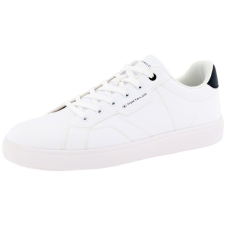 TOM TAILOR Sneaker, Kontrastbesatz an der Ferse, Freizeitschuh, Halbschuh, Schnürschuh