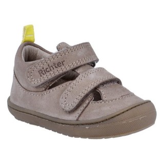 Richter Maxi WMS: mittel Lauflernschuh Sandale mit farblichem Fersenloop, Größenschablone zum Download