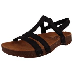 Damen Komfort Sandalen I Breathe 0946 Schwarz Black Leder 40