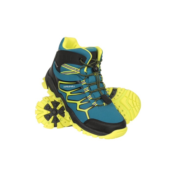 Softshell-Kinderstiefel - Hell Aquamarin