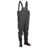 vidaXL Watstiefel Wathose mit Stiefeln Dunkelgrün Größe 39
