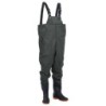 vidaXL Watstiefel Wathose mit Stiefeln Dunkelgrün Größe 45