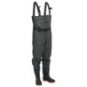 vidaXL Watstiefel Wathose mit Stiefeln und Gürtel Dunkelgrün Größe 39