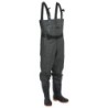 vidaXL Watstiefel Wathose mit Stiefeln und Gürtel Dunkelgrün Größe 45