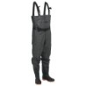 vidaXL Watstiefel Wathose mit Stiefeln und Gürtel Dunkelgrün Größe 40