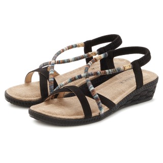 Vivance Sandale »Sommerschuh«, mit dezenten Schmuckelementen, Sandalette, Sommerschuh VEGAN