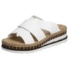 Rieker Pantolette, Keilabsatz, Sommerschuh, Schlappen mit Juteumrahmung
