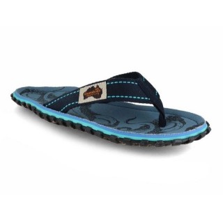 Gumbies Nachhaltiger Zehentrenner im abyss Design Hausschuh aus nachhaltigem Material