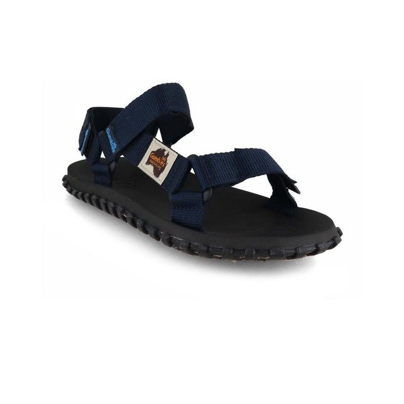Gumbies Scrambler Trekking Sandale für Damen und Herren in navy Hausschuh Outdoor Trekking Sandale
