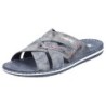 Rieker Pantolette, Sommerschuh, Schlappen, Poolslides mit Überkreuz-Bandagen